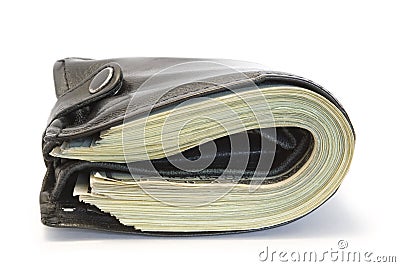 Black purse Stock Photo