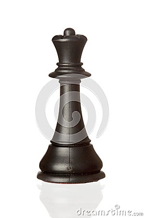 Black queen chess piece Stock Photo