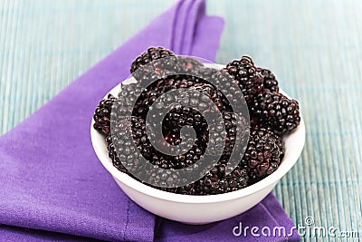 Black raspberries Stock Photo