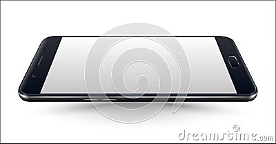 Black realistic smartphone vector mockups. Vector Illustration