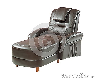 Black recliner chair Stock Photo