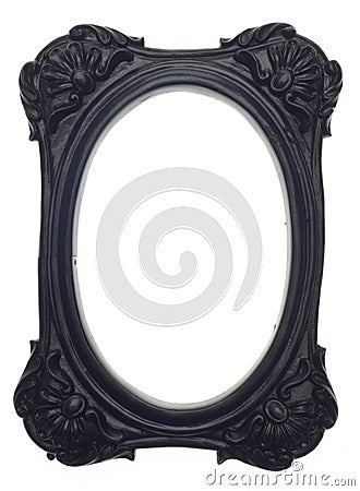 Black Rectangle Modern Vibrant Colored Empty Frame Stock Photo