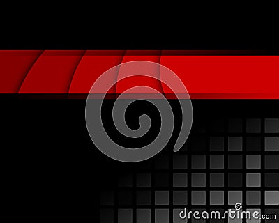 Black and red abstract background Vector Illustration