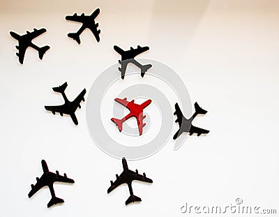 Airspace Traffic Stock Photo