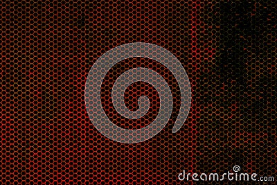 Black and red metallic mesh background texture Stock Photo