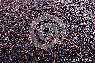 Black rice Stock Photo