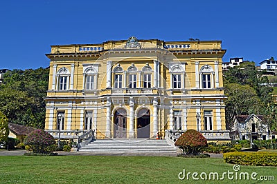 Black River Palace in Petropolis, Rio de Janeiro, Brazil. Palace of summer rest for the brazilian presidents Stock Photo