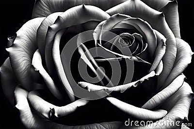 close up of dark rose flower. dark valentine day background Stock Photo