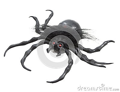 Black rubber spider Stock Photo