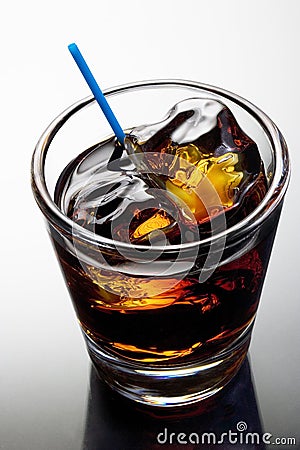 Black Russian cocktail Stock Photo