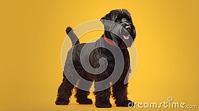 Black Russian Terrier Stock Photo