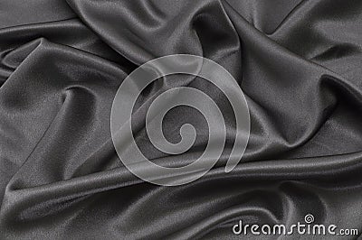 Black satin Stock Photo