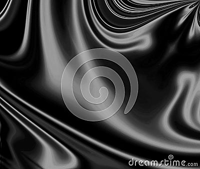 Black Satin Background Stock Photo