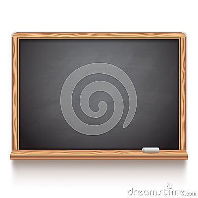 Black School Chalk Board Vector Illustration