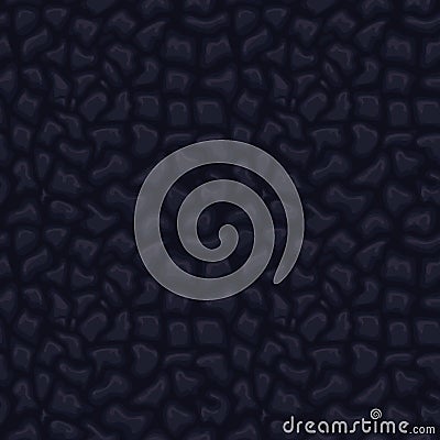 Black seamless leather texture Vector Illustration