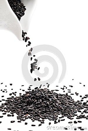 Black sesame Stock Photo