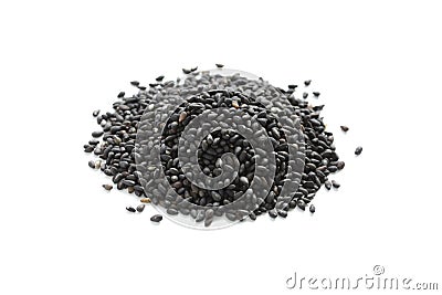 Black sesame seeds Stock Photo