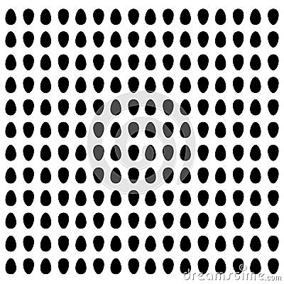 Black sesame seeds pattern wallpaper. Black sesame seeds on white background Stock Photo