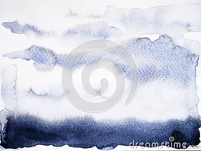 Black shade background watercolor painting hand drawing Stock Photo