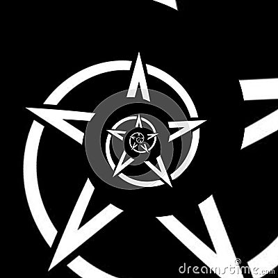 Black Shapes Illustrations Abstract Backgrounds. Witchcraft Stock Photo