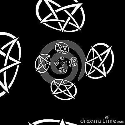 Black Shapes Illustrations Abstract Backgrounds. Witchcraft Stock Photo