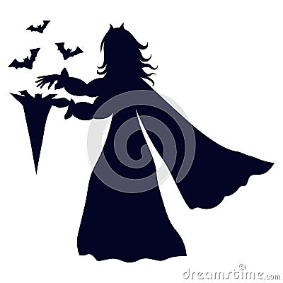 Black silhouette Vector Illustration