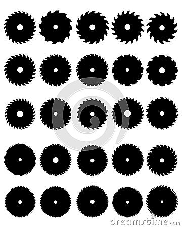 Circular saw blades Stock Photo