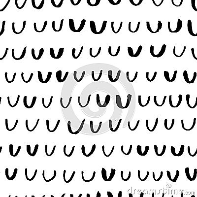 Black simple scale element vector seamless pattern Vector Illustration