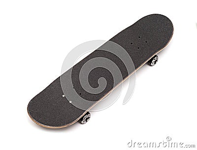 Black Skateboard Stock Photo