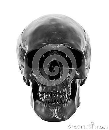 Black skull Stock Photo