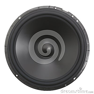 Black speaker Stock Photo