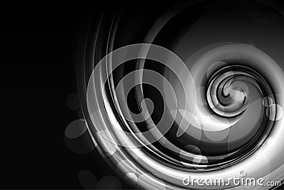 Black Spiral Vector Illustration