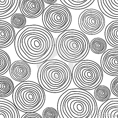 Black spiral wood cork texture seamless vector Vector Illustration