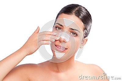 Black Spots - Acne Stock Photo