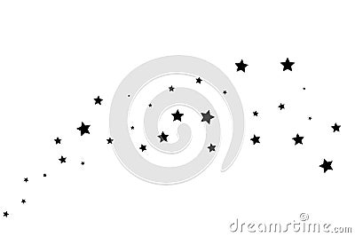 Stars on a white background. Stock Photo