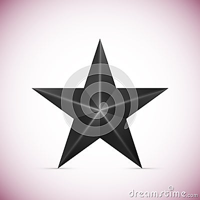 Black Star on white background Vector Vector Illustration