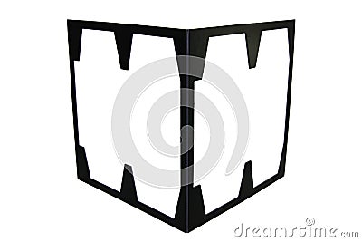 Black stencil for game Stock Photo