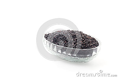 Black sticky gaba rice Stock Photo