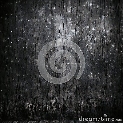 Black stone wall cement grunge background, abstract, textures Cartoon Illustration