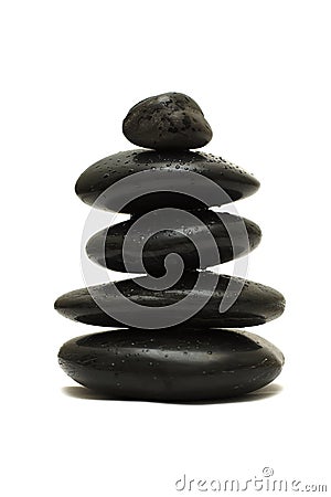 Black stones Stock Photo