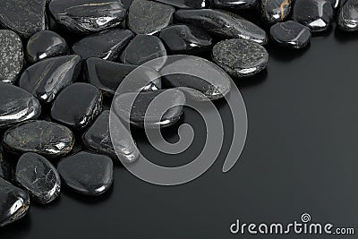 Black stones Stock Photo