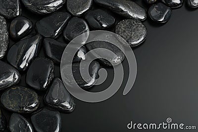 Black stones Stock Photo