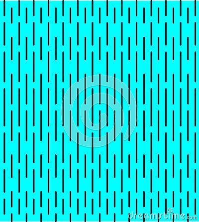 Black strokes on blue background, seamless pattern Stock Photo