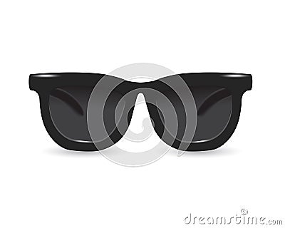 Black Sunglasses Vector Illustration