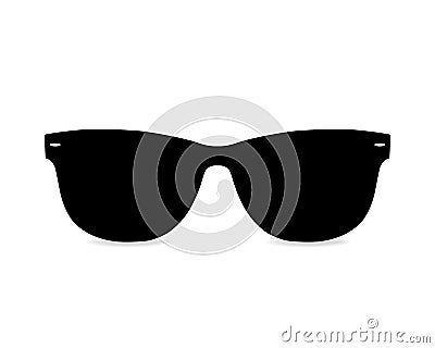 Black Sunglasses Vector Illustration. Glasses Icon Image Vector Illustration