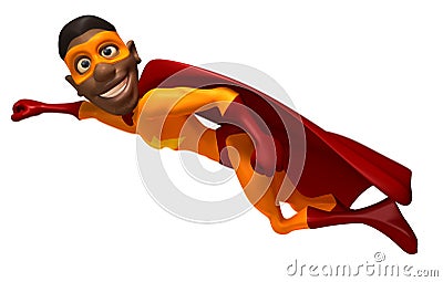 Black superhero Stock Photo