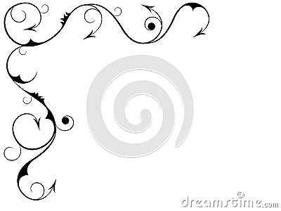Black Swirls Vector Illustration