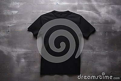 Black T-Shirt Mockups Stock Photo