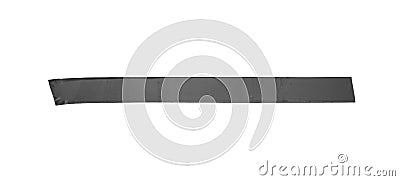 Black tape stripe on white background Stock Photo