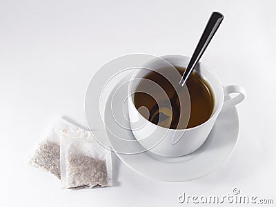 Black tea cup Stock Photo